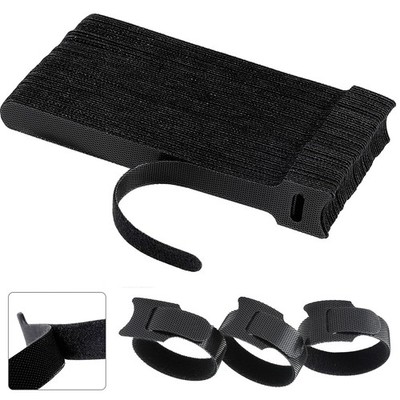 California JOS 60 PCS 6 Inches Reusable Cable Ties, 6 Inches, Black 