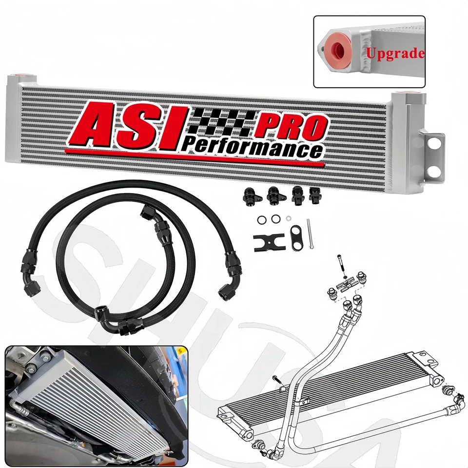 Aluminum Oil Cooler+Line Kits for 2015-2020 BMW M3 M4 M2 S55 F80,F82 F83 F87 F8X - Image 2 of 4