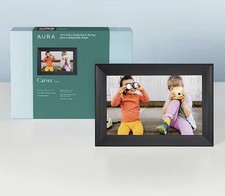 Aura Carver 10.1" Digital Picture Frame Gravel Color. NIB