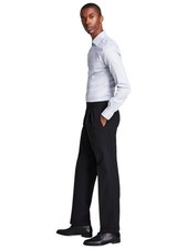 Michael Kors Mens Classic fit Dress Pants 38 / 29 Black Solid