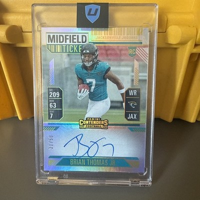 2024 Panini Contenders - Rookie Ticket RPS Brian Thomas Jr. Midfield Ticket /50
