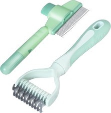 Pet Hair Removal Comb,New Cat Brush W/ Release Button,Pet Grooming Brush