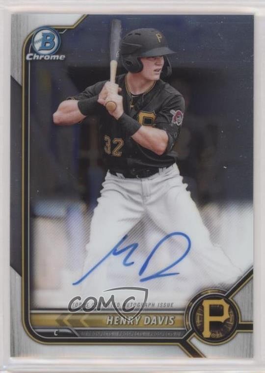 2022 Bowman Chrome Prospect Auto Henry Davis #CPA-HD Auto 0qo1