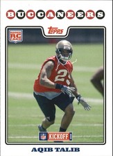 2008 Topps Kickoff #220 Aqib Talib RC - FB