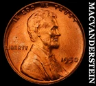 1950 Lincoln Wheat Cent - Red Choice Gem Brilliant Unc  No Reserve  #J8298