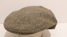 GENTS 100% WOOL HAND WOVEN  HARRIS TWEED FLAT CAP / DRIVING HAT  FROM SCOTLAND