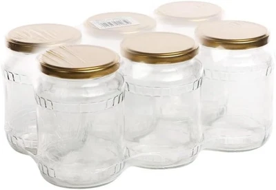 Vorratsgläser 720 ml, Einmachgläser, Einweckgläser, Gurkengläser, Gläser 82 mm - Bild 1 von 4