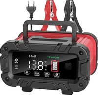 Autobatterie LadegeräT 12V/24V 10A LCD Erhaltungslader FüR AGM Gel SLA Lifepo4