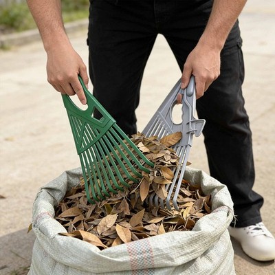 Leaf Rake Head Weeding Shrub Gardening Tool Grass Clippings Yard Garden Rake