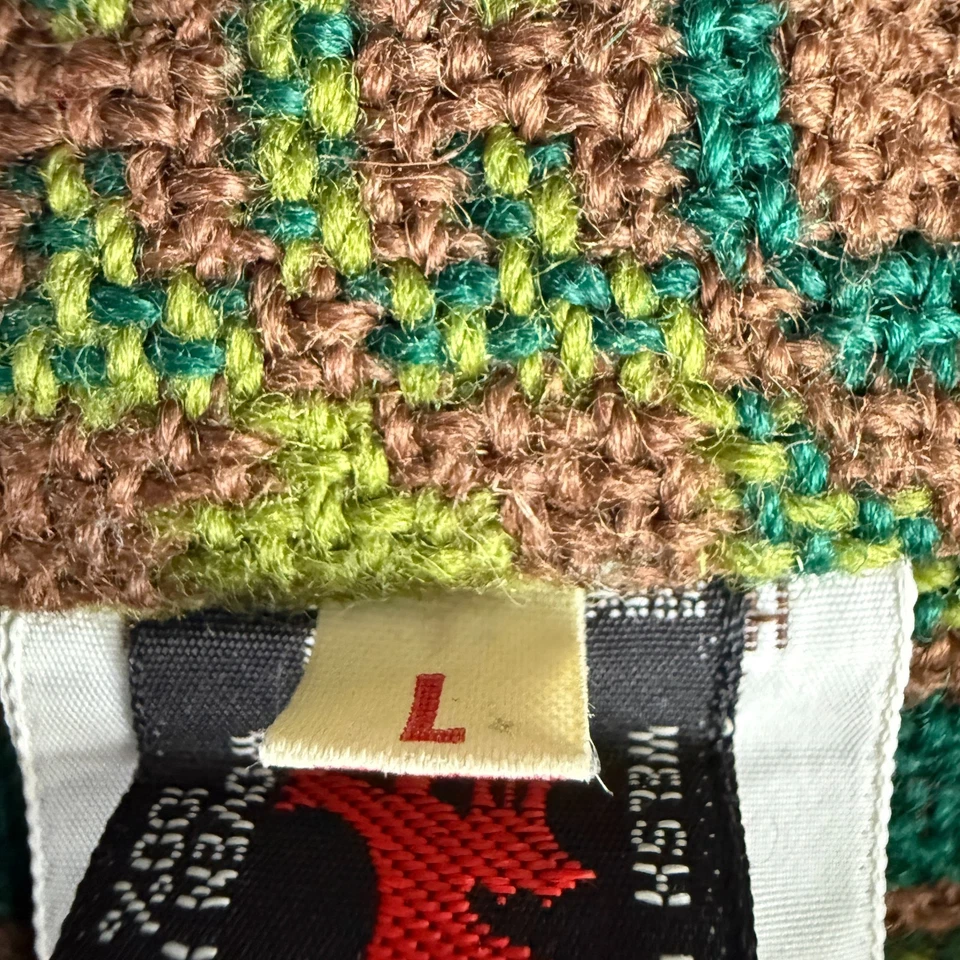 Vintage Llyswen Welsh Craft Centre Cape Jacket Womens Large Wool Woven In Wales - Image 3 of 4