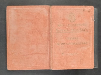 State Railways Ministry of Communications Recognition Card