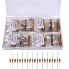 1125-Piece 25-Value Resistor Assortment Kit (1Ohm-1M Ohm) 1/4W 5% Carbon... 