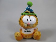 Vintage Garfield Plush Stuffed Toy Party Animal 1981 Dakin 8"
