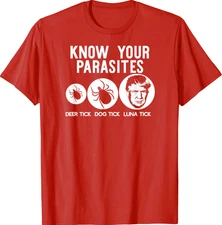 Anti-Trump Resist Funny “Know Your Parasites” T-Shirt | Political Humor Graphic