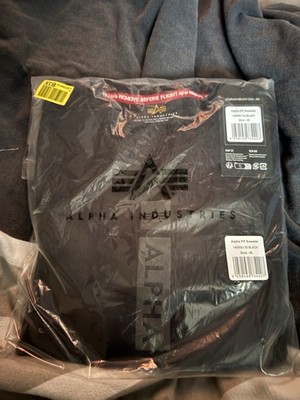 Alpha Industries Sweatshirt Pullover Schwarz Größe M Herren Neu Mit Etikett