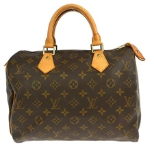 LOUIS VUITTON SPEEDY 30 HANDBAG PURSE MONOGRAM CANVAS M41526 TH0032 YQ01449