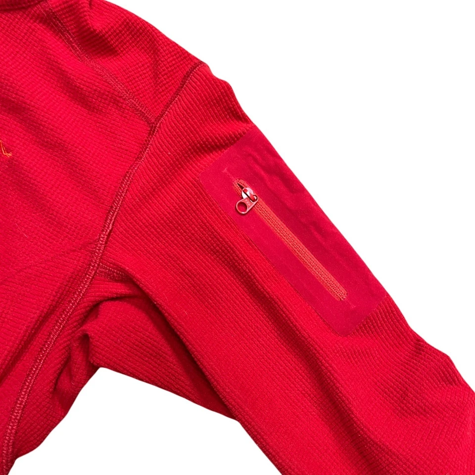 ¿Cianita roja Arcteryx? Chaqueta polar con cremallera para mujer S P aire libre senderismo atlética Foto 4 de 4