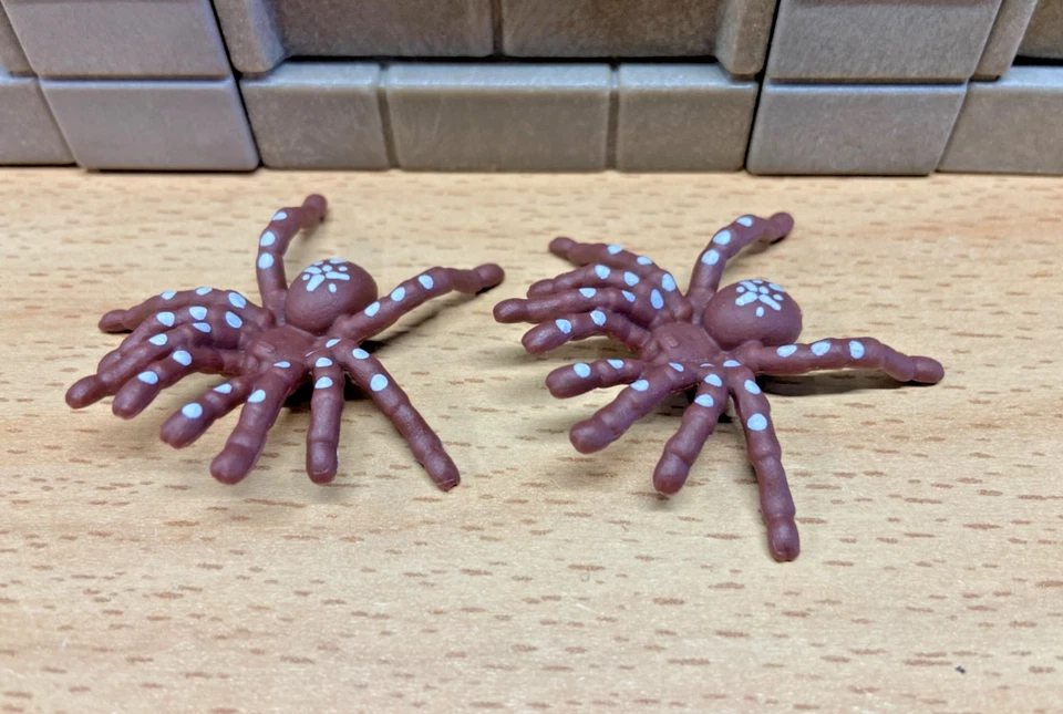 PLAYMOBIL Animaux 2 Araignées Tarentules Aranéides Aventure Grotte Trésor ZOO - Photo 1/1