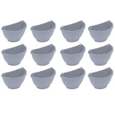 20 x Half Moon Wall Hanging Plant Pot Basket Planters Garden Fence Planter