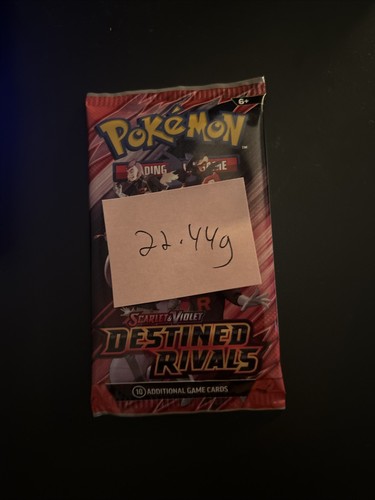 (MUY PESADO) 22,44g Pokemon TCG Destined Rivals Booster Pack (SELLADO)✅ - Imagen 4 de 5