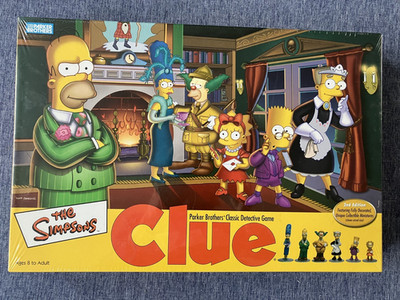 The Simpsons Clue Detective Game NEW FACTORY SEALED, 2nd Edition