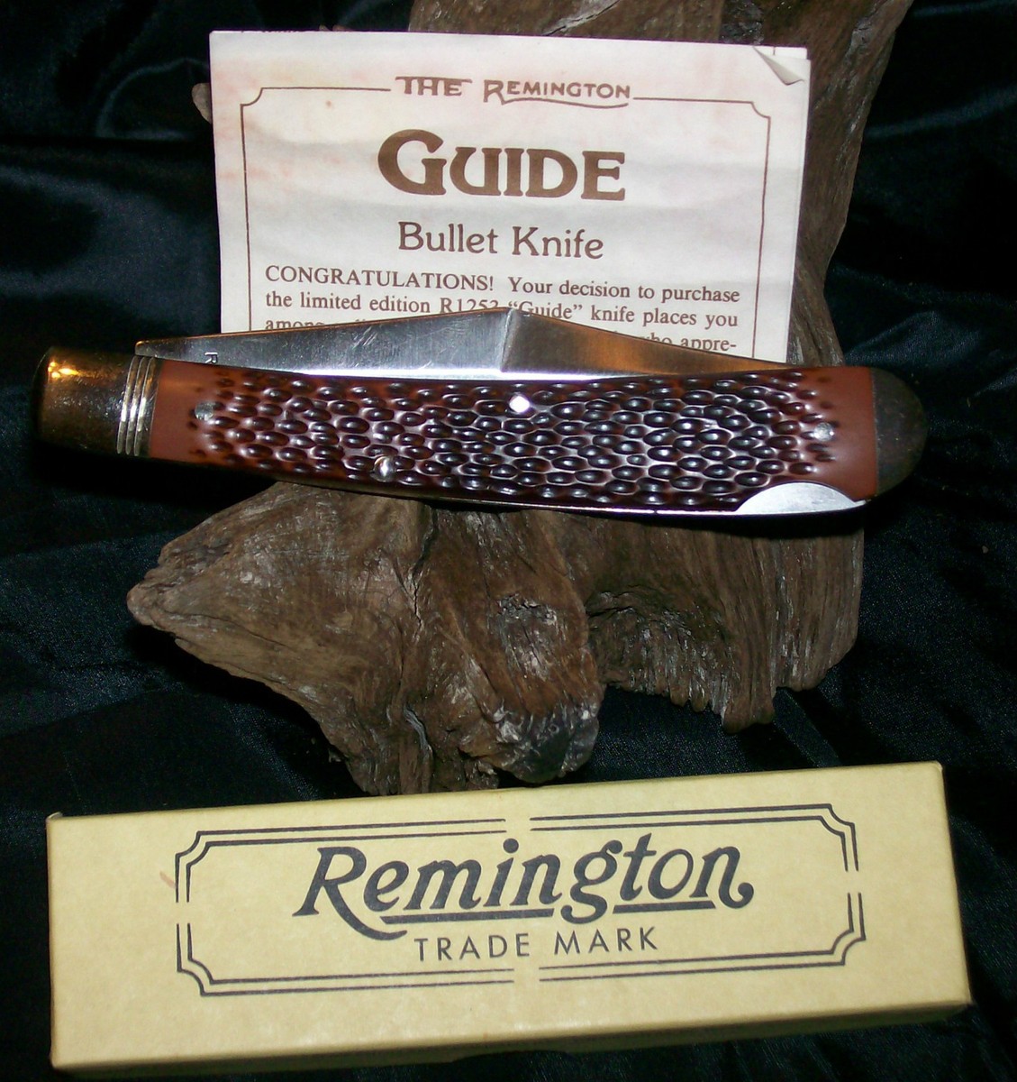 Remington UMC R1253 Knife USA Cir.-1992 Trapper W/Original Remington UMC R1253 Knife USA Cir.-1992 Trapper W/Original