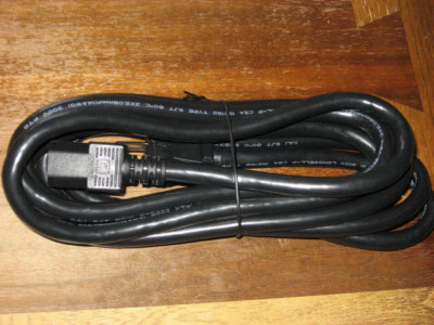 Power Cord for Computer/Power Amplifier, DP/N00R215, 15 amp, 3meters long, new