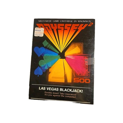 Vintage Odyssey 2 Boxed Game Las Vegas Blackjack! No Inst
