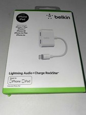 Belkin F8j198btwht Lightning Audio Charge Rockstar Cable For Sale Online Ebay