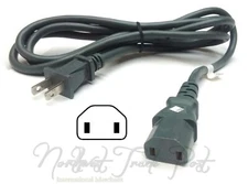 2-Prong AC Power Cord for Polk Audio DSW PRO 660 MicroPRO 1000 Powered Subwoofer
