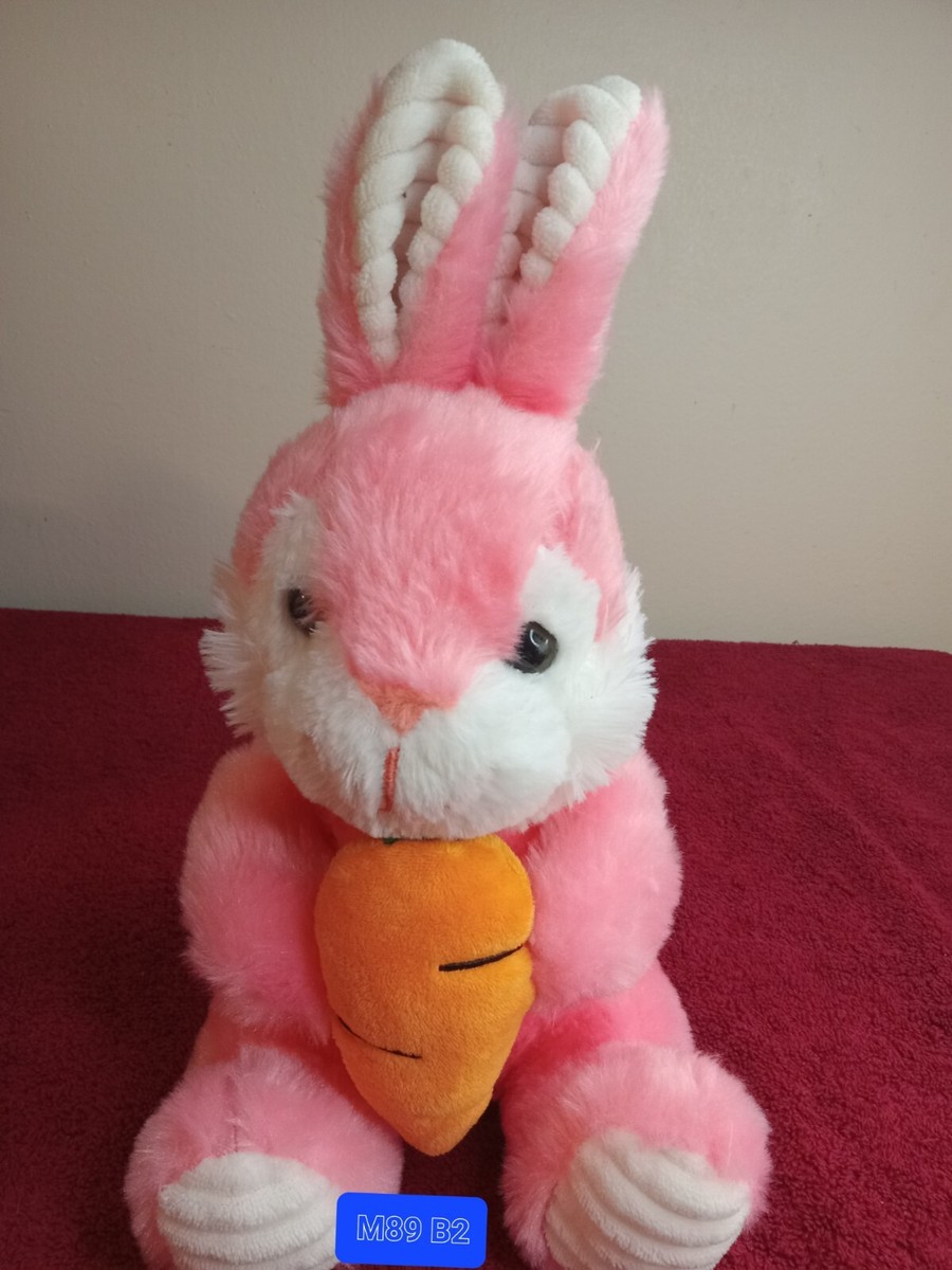4 Pack 12 Inch Easter Bunny Plush Toys - Cute Stuffed Animals With Carrots For Easter Baskets
