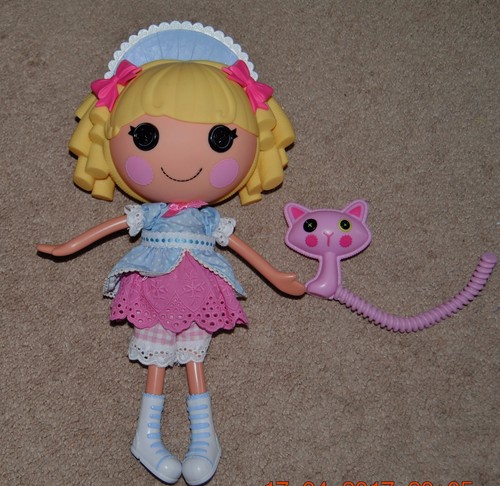 Lalaloopsy  Doll 12" Tall. Short Blond Hair All Original w/ Cat 2 Piece Lot - Bild 1 von 3