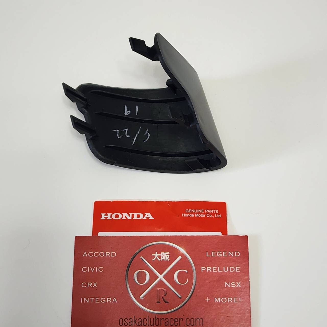 Genuine OEM 91-01 Acura NSX Front Bumper Tow Hook Cover Cap Berlina Black Honda