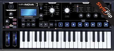 Novation MiniNova Synthesizer | Black | Protective Decal | StyleFlip Skins