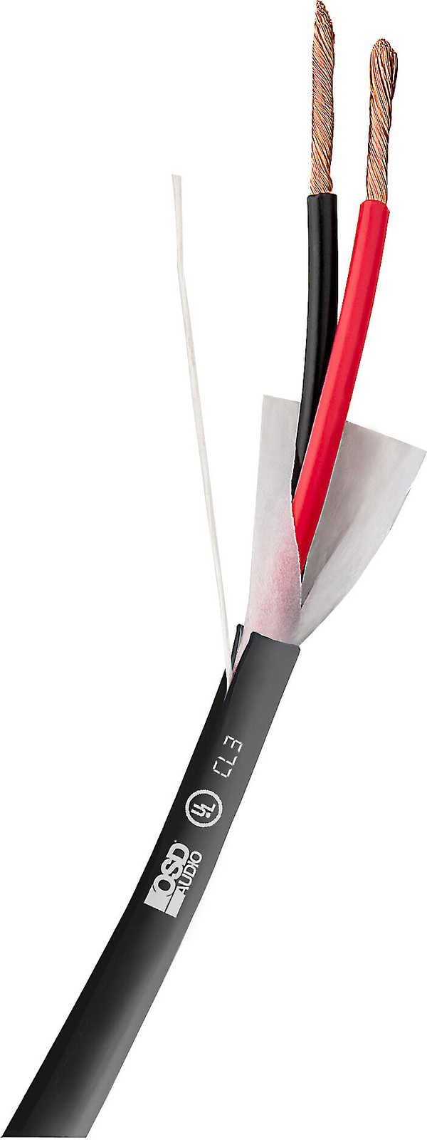 Провод громкоговорителя OSD 12/2 CL3 с прямым подключением 500 Черный
