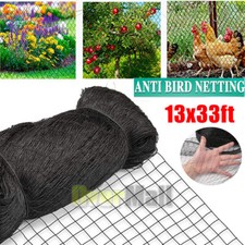 Heavy Duty Netting for Bird Poultry Aviary Game Pens 13x33FT Net Black Mesh