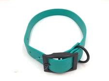 DOGLINE Waterproof Stink-Proof Teal Dog Collar Sz XL