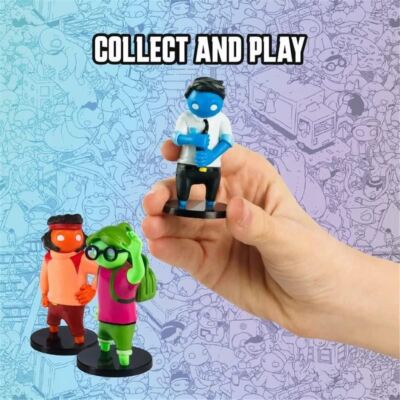Bizak Gang Beasts, Confezione da 5 figure in blister Costume Gatto Rosso, Personaggi da collezione del Gioco multiplayer di combattimento (64114020), 64114020-1