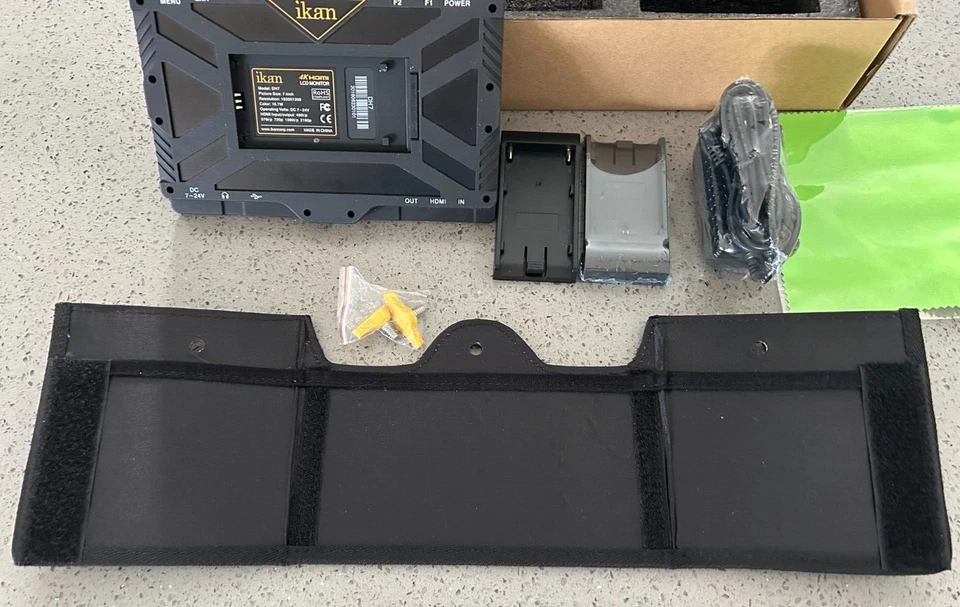 ikan DH7 7"4K 1920 x 1200 HDMI On-Camera Field Monitor Bundle Sunshade Black - Image 4 of 4