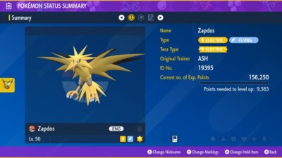  Pokemon Yellow Virtual Console Zapdos | Pokemon Scarlet & Violet GBC MARK