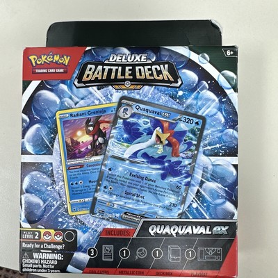 pokmon trading card game quaquaval ex deluxe battle deck Unboxing player playmat Pokmon TCG: Quaquaval ex Deluxe