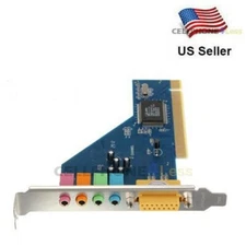 PCI Sound Card 4 Channel 3D Audio Stereo 
