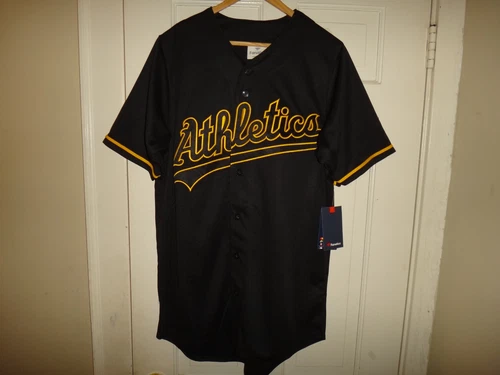 NWT Oakland A's Fanatics Men's Big & Tall Short Sleeve Button-Up Jersey