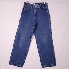 Tommy Hilfiger Youth Junior Teens Boys Blue Carpenter Denim Pants Size 10