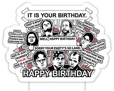 It Is Your Birthday Cake Topper The Office Merchandise Birthday Decoration Party Ebay