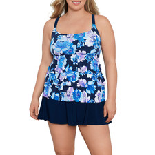 Sonnet Shores Womens Floral Swim Dress Plus Sizes 16W, 20W, 22W New Msrp 84.00