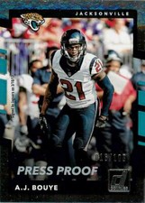 A.J. BOUYE 2017 Donruss PRESS PROOF SILVER ROOKIE RC /100 Jaguars #199
