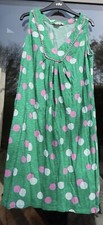 Boden Dress UK 10 R Green Polka Dot
