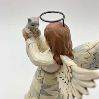 Jim Shore☆ Faithful Friend(Cat) Faithful Friend Angel Cat Figurine Jim Shores Enesco 5” Tall | eBay