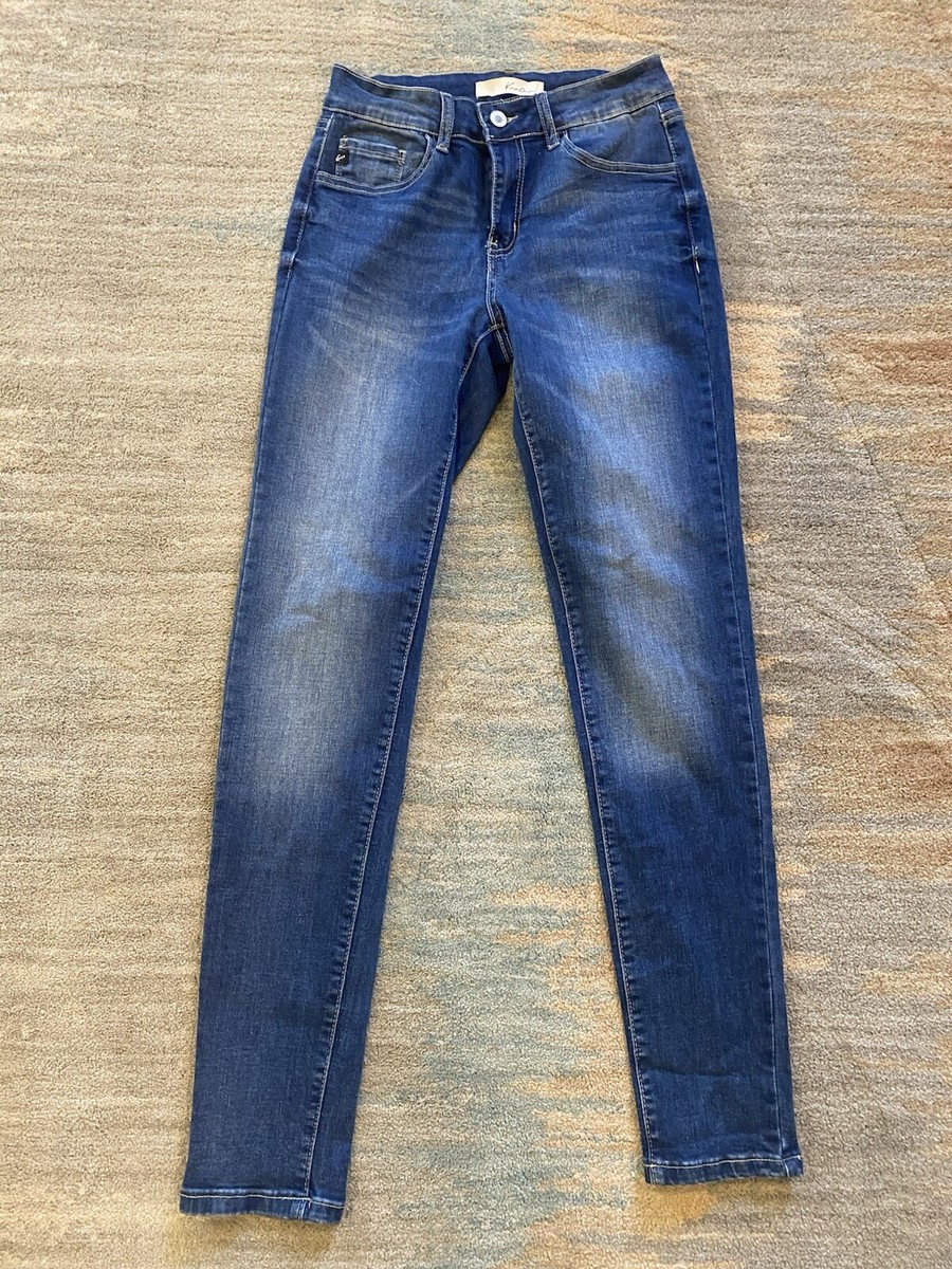 KanCan Skinny Jeans Womens 7 27 (actual 29x29) Blue Denim Mid Rise